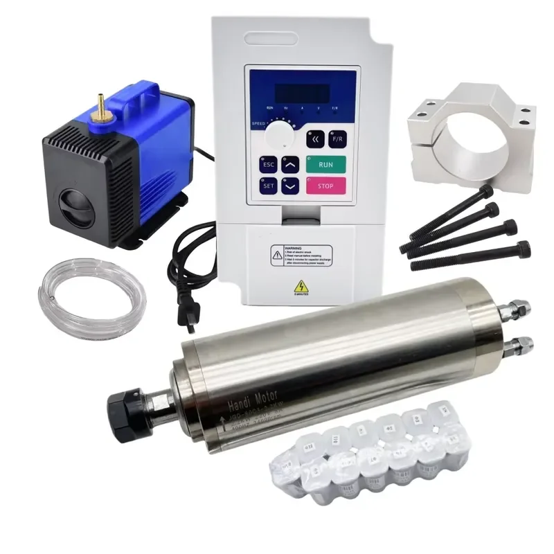 2.2Kw Water Cooled Spindle Kit Vfd - Zestaw wrzeciona CNC chłodzonego wodą 80MM