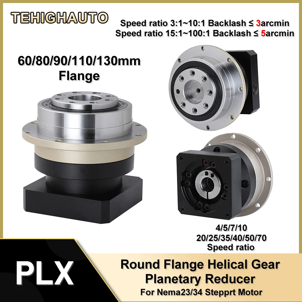 Planetary Gearbox Reducer Nema 23 34 - Okrągły kołnierz Przekładnia śrubowa Reduktor planetarny
