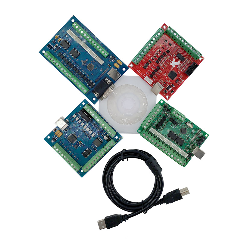 Mach3 Usb Cnc Controller 4 Axis 100Khz - 1 szt. Płytka interfejsu Breakout Board,