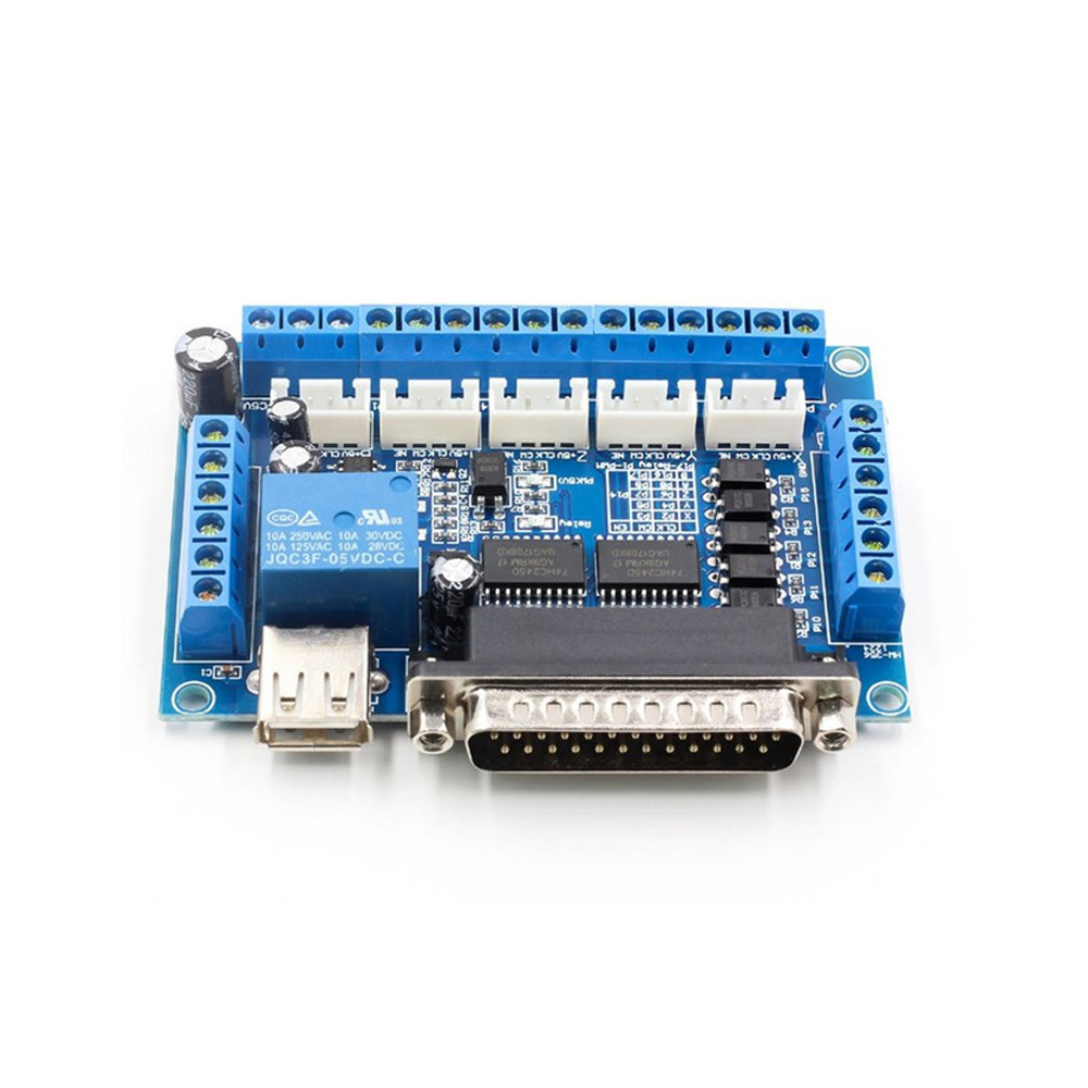 5 Axis Cnc Breakout Board Interface Mach3 - Adapter interfejsu CNC 5-osiowego, płytka rozszerzeń,