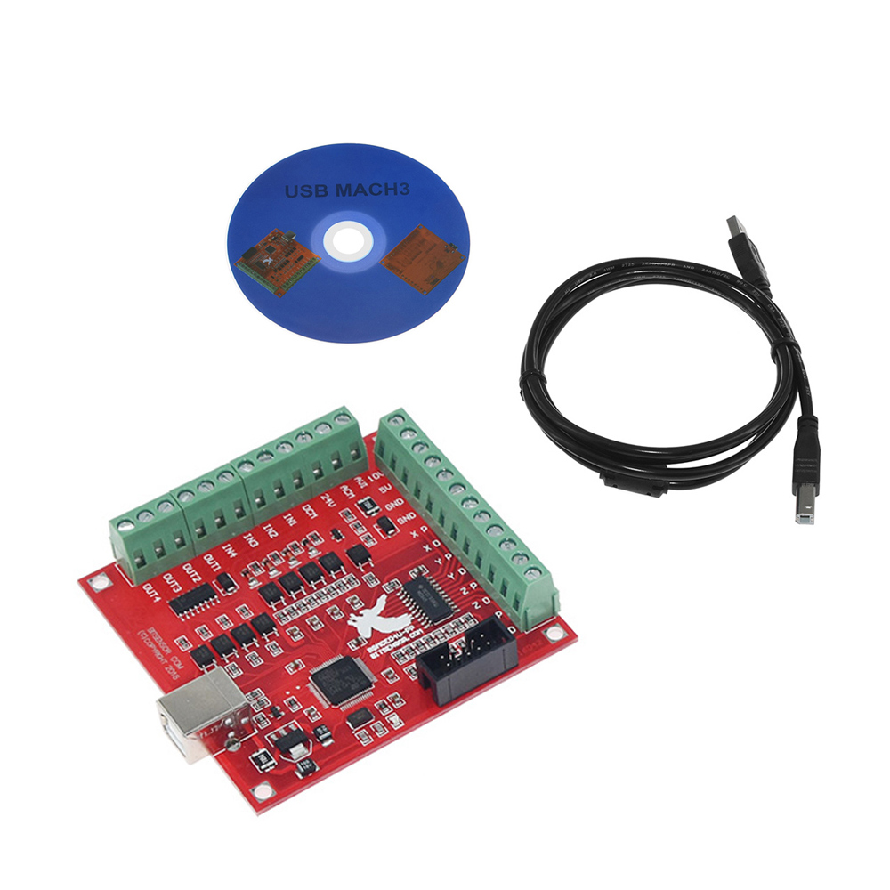 Mach3 Usb Cnc Controller 4 Axis 100Khz - MACH3 CNC USB 100Khz tabliczka zaciskowa