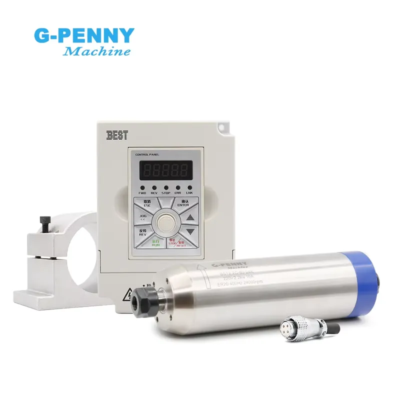 2.2Kw Water Cooled Spindle Kit Vfd - Zestaw wrzeciona chłodzonego wodą G-penny 2.2KW