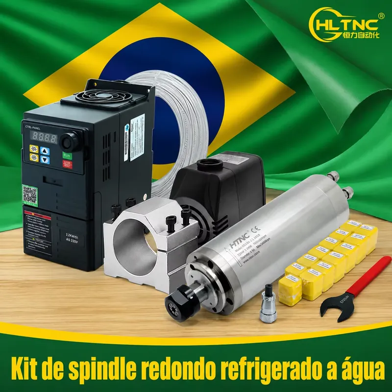 2.2Kw Water Cooled Spindle Kit Vfd - Brazylijski silnik wrzecionowy chłodzony wodą 2.2kW