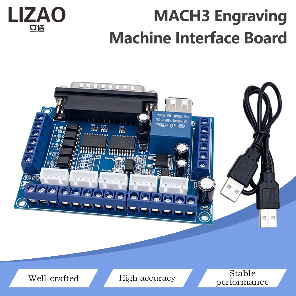 5 Axis Cnc Breakout Board Interface Mach3 - Płytka rozdzielcza MACH3 CNC z 5-osiowym