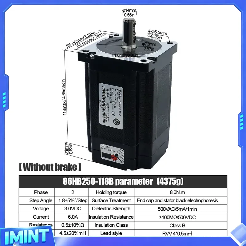Zestaw 4-osiowego silnika krok – Hybrid Servo Driver Nema 34 8.5Nm recenzja i cena