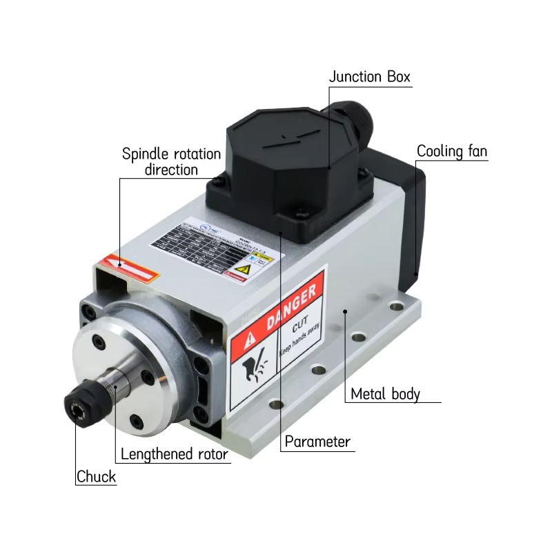 Szybki silnik wrzeciona CNC 1. – Er20 Collet Chuck Spindle Motor 220V recenzja i cena