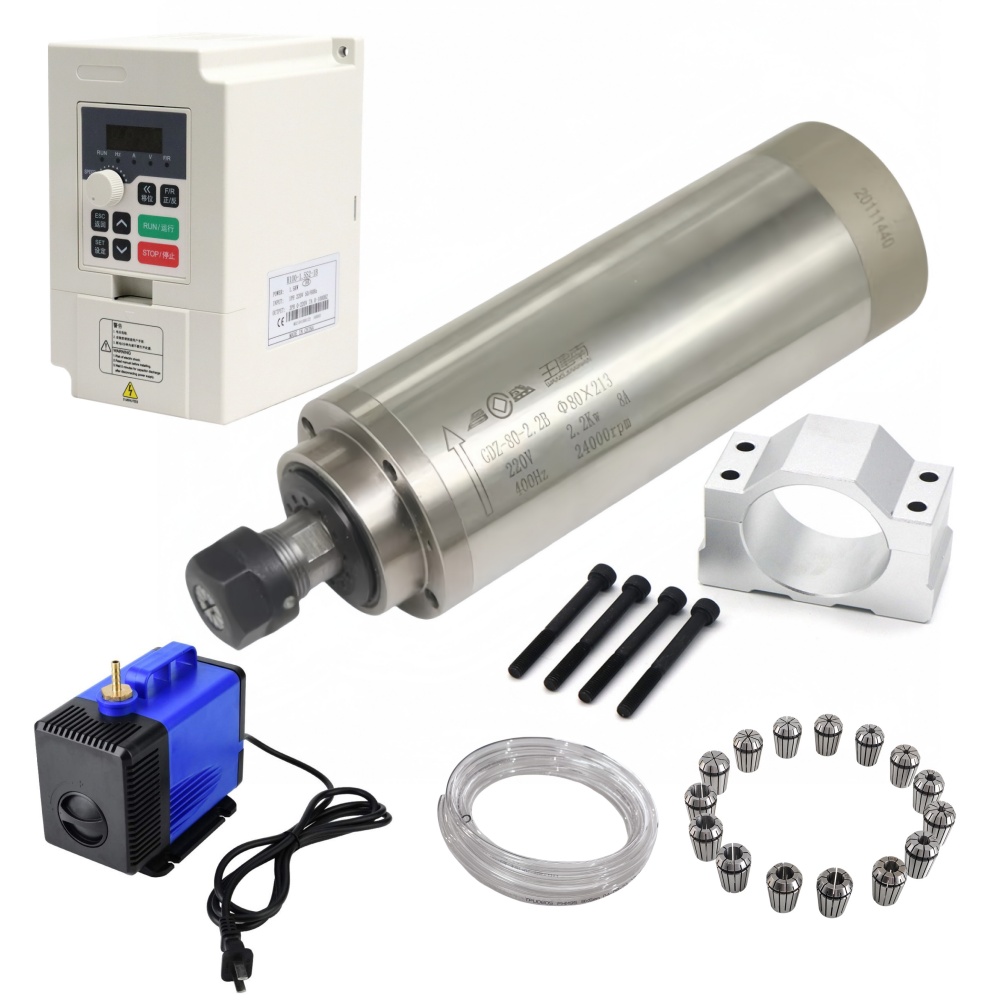 Zestaw CNC: silnik wrzeciona c – 2.2Kw Water Cooled Spindle Kit Vfd recenzja i cena