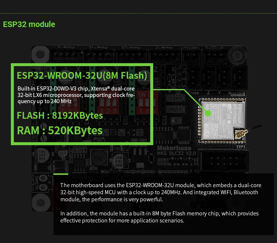 Makerbase MKS DLC32 V2.1 32Bit – Grbl 32 Bit Control Board Offline Display recenzja i cena
