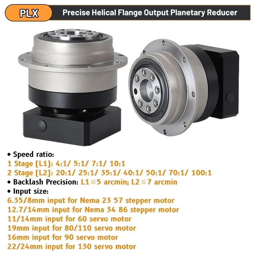 Okrągły kołnierz Przekładnia ś – Planetary Gearbox Reducer Nema 23 34 recenzja i cena