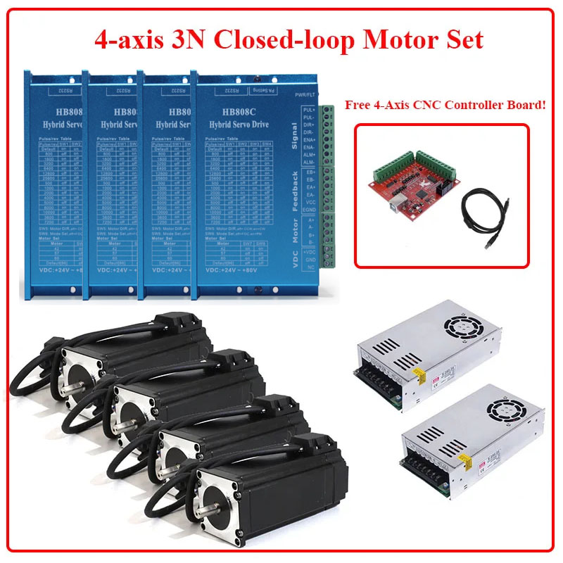 4-osiowy silnik krokowy Nema 2 – Nema 23 Closed Loop Stepper Motor Driver Kit recenzja i cena