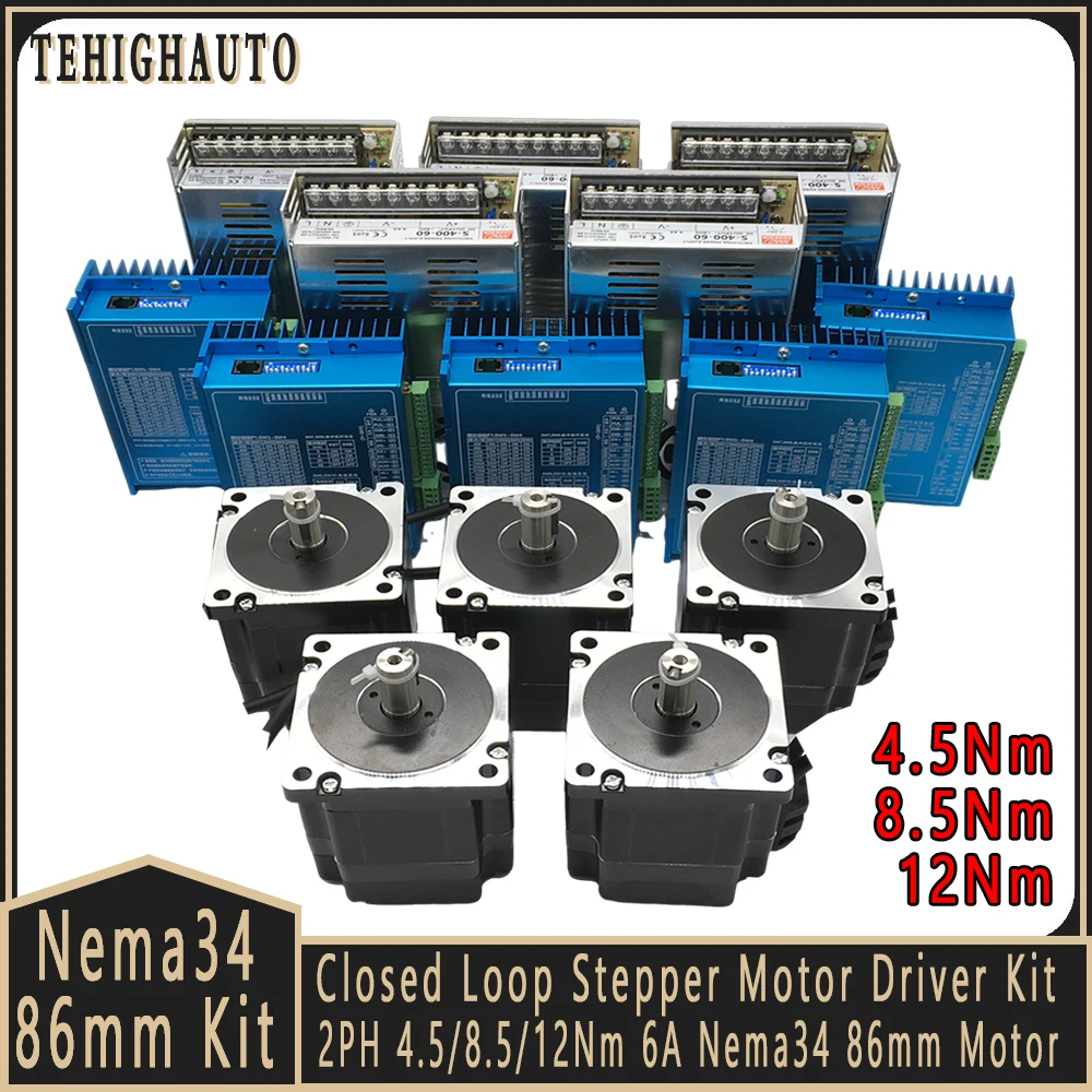 Zestaw silnika krokowego Nema3 – Hybrid Servo Driver Nema 34 8.5Nm recenzja i cena