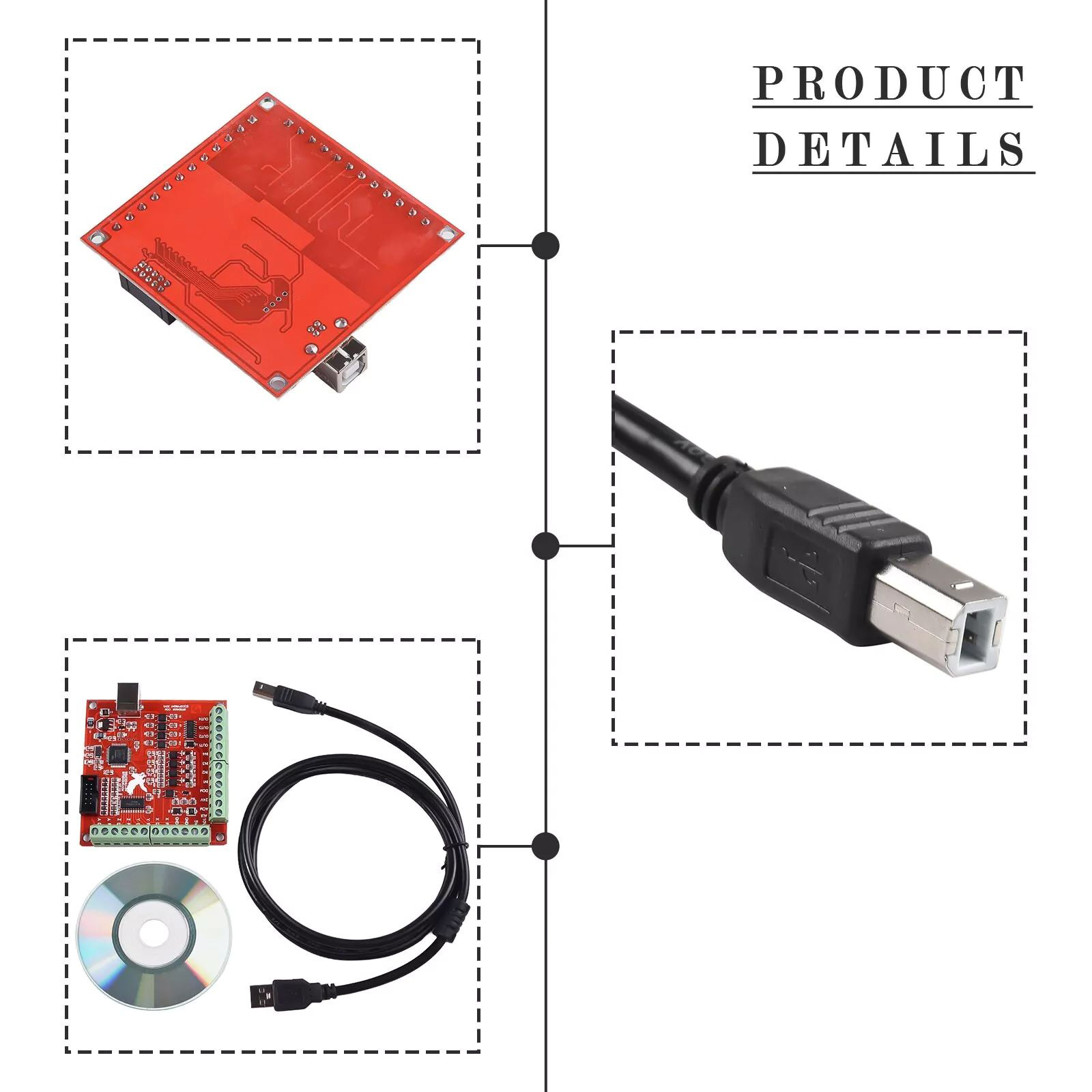 Karta sterowania ruchem USB CN – Mach3 Usb Cnc Controller 4 Axis 100Khz recenzja i cena