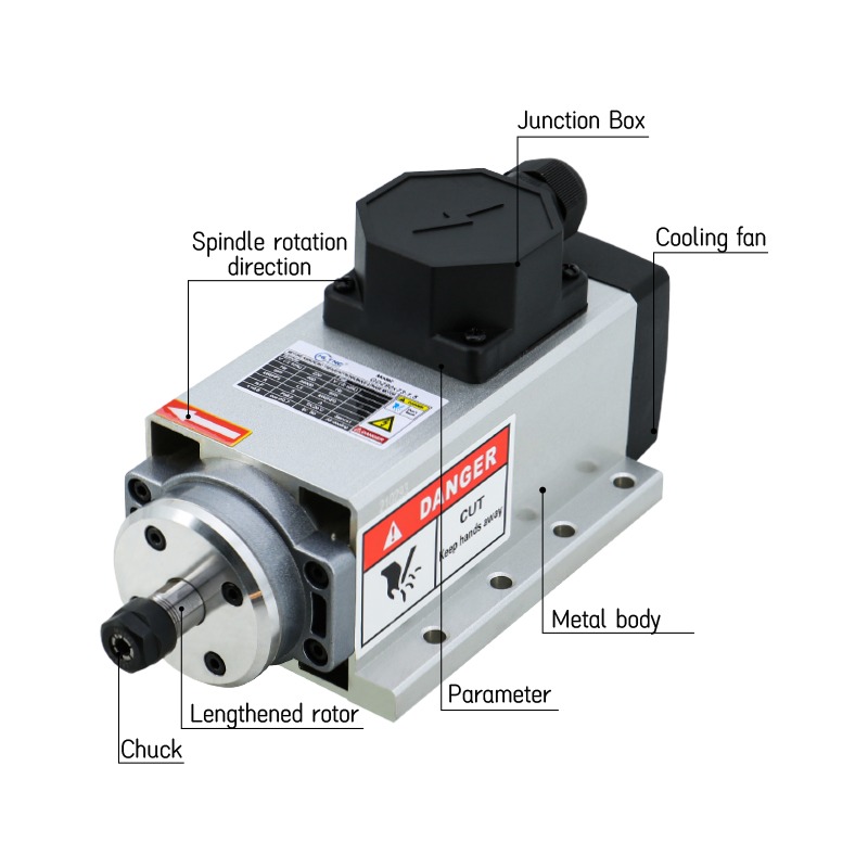 Silnik wrzeciona do frezarki C – Er20 Collet Chuck Spindle Motor 220V recenzja i cena