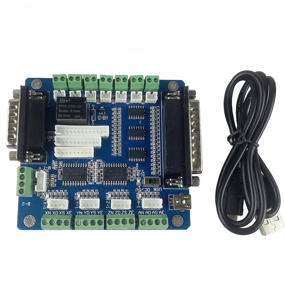 Płytka sterująca Mach3 5-osiow – 5 Axis Cnc Breakout Board Interface Mach3 recenzja i cena