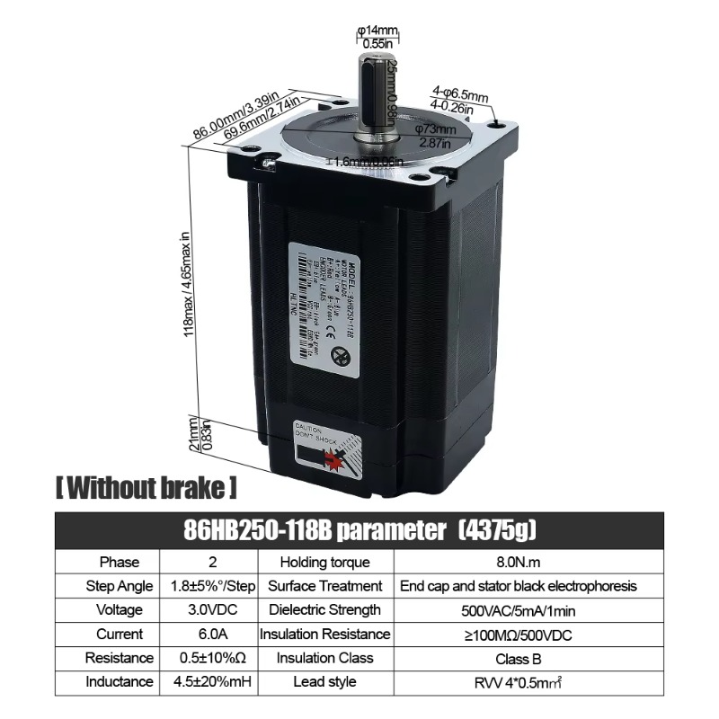 4-osiowy zestaw silników kroko – Hybrid Servo Driver Nema 34 8.5Nm recenzja i cena