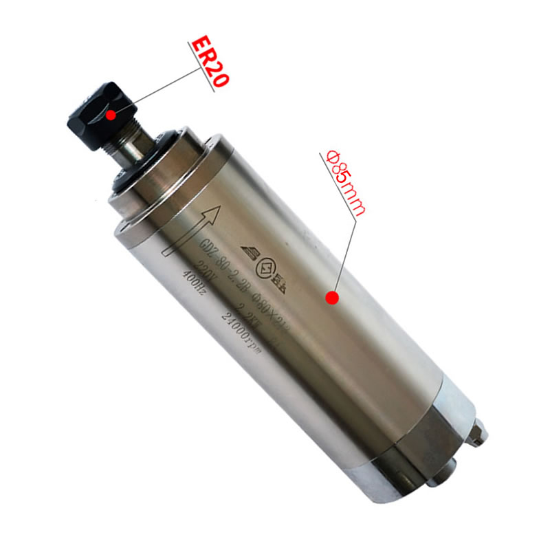 2.2KW 3.0KW 4.5KW silnik wrzec – Er20 Collet Chuck Spindle Motor 220V recenzja i cena